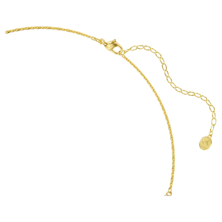 Gema necklace Mixed cuts, Multicolored, Gold-tone plated